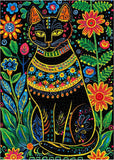 Colorful Black Cat Jigsaw Puzzle 1000 Pieces