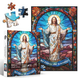 Stained Glass Jesus Christ Jigsaw Puzzle 1000 Pieces