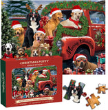 Christmas Puppy Jigsaw Puzzle 1000 Pieces