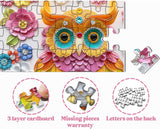 Floral Symphony Owl Jigsaw Puzzle 1000 Pieces