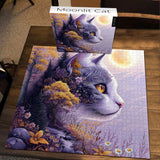 Puzzle Chat au clair de lune 1000 pièces
