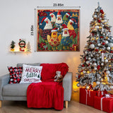 Cute Christmas Chickens Jigsaw Puzzle 1000 Piece
