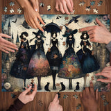 Raven Night Girls Jigsaw Puzzle 1000 Pieces