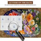 Golden Frame Florals Puzzle mit 1000 Teilen