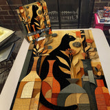 Floral Cat Jigsaw Puzzle 1000 Pieces