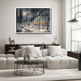 Moonlit Snowy Night Jigsaw Puzzle 1000 Pieces