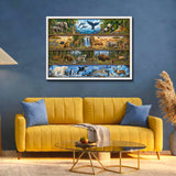 Wildlife Bücherregal Jigsaw Puzzle 1000 Teile