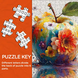Puzzles Apple en fleurs de couleur 1000 pièces