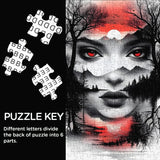 Puzzle Enigmatique Écarlate 1000 Pièces