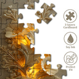 Golden Flower Relief Jigsaw Puzzle 1000 Pieces