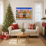 Quilted Christmas Town Jigsaw Puzzle 1000 Pieces