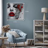 Crimson Lips Gem Grace Jigsaw Puzzle 1000 Pieces