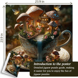 Pilz-Teetasse-Puzzle 1000 Teile