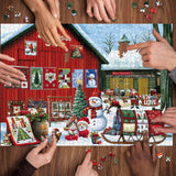 Christmas Quilt Shop Jigsaw Puzzle 1000 Pieces