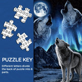 Star Night Wolf Jigsaw Puzzle 1000 Pieces