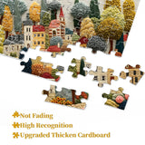 Puzzle de village de broderie 1000 pièces
