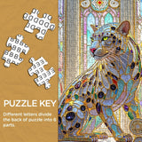 Puzzle Ombre Léopard Glacé 1000 Pièces