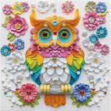 Floral Symphony Owl Jigsaw Puzzle 1000 Pieces