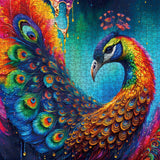 Colorful Peacock Jigsaw Puzzle 1000 Pieces