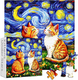 Kittens Under Stars Jigsaw Puzzle 1000 Pieces