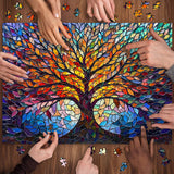 Mosaic Tree of Life Jigsaw Puzzle 1000 Pieces