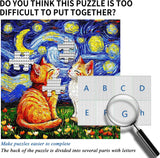 Kittens Under Stars Jigsaw Puzzle 1000 Pieces