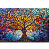 Mosaic Tree of Life Jigsaw Puzzle 1000 Pieces