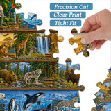 Wildlife Bücherregal Jigsaw Puzzle 1000 Teile