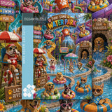 Cute Pet Water Park Jigsaw Puzzle 1000 Pieces