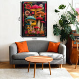 Puzzle Champignon Quilt 1000 pièces