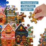 Quilted Christmas Town Jigsaw Puzzle 1000 Pieces