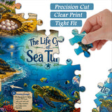 Meeresschildkröten-Lebensreise-Puzzlespiel 1000 Teile