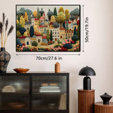 Puzzle de village de broderie 1000 pièces