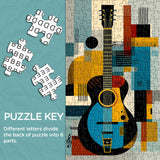 Modern Art Guitar Jigsaw Puzzle 1000 Pieces