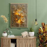 Golden Flower Relief Jigsaw Puzzle 1000 Pieces