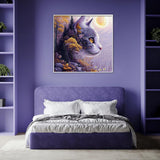 Puzzle Chat au clair de lune 1000 pièces