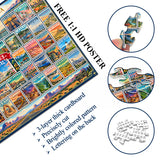 L'Amérique en timbres Puzzle 1000 pièces