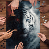 Puzzle Tigre Azzurra Cremisi 1000 Pezzi