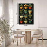 Puzzle da 1000 pezzi con tazze piene di piante