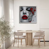 Crimson Lips Gem Grace Jigsaw Puzzle 1000 Pieces