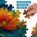 Golden Sunflowers Jigsaw Puzzle 1000 Pieces