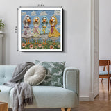 Puzzle en forme de canards en patchwork - 1000 pièces