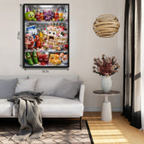 Puzzle per feste con cibo per frigorifero, 1000 pezzi