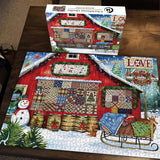 Christmas Quilts Jigsaw Puzzle 1000 Pieces