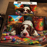 Puppy Painter Jigsaw Puzzle 1000 Pieces