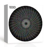 Round Colored Lines Jigsaw Puzzle 1000 Pieces