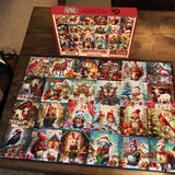 Snow Animals Christmas Advent Calendar Jigsaw Puzzle 1000 Pieces