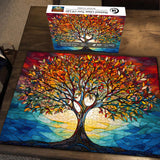 Mosaic Tree of Life Jigsaw Puzzle 1000 Pieces