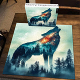 Starry Nightwolf Jigsaw Puzzle 1000 Piece